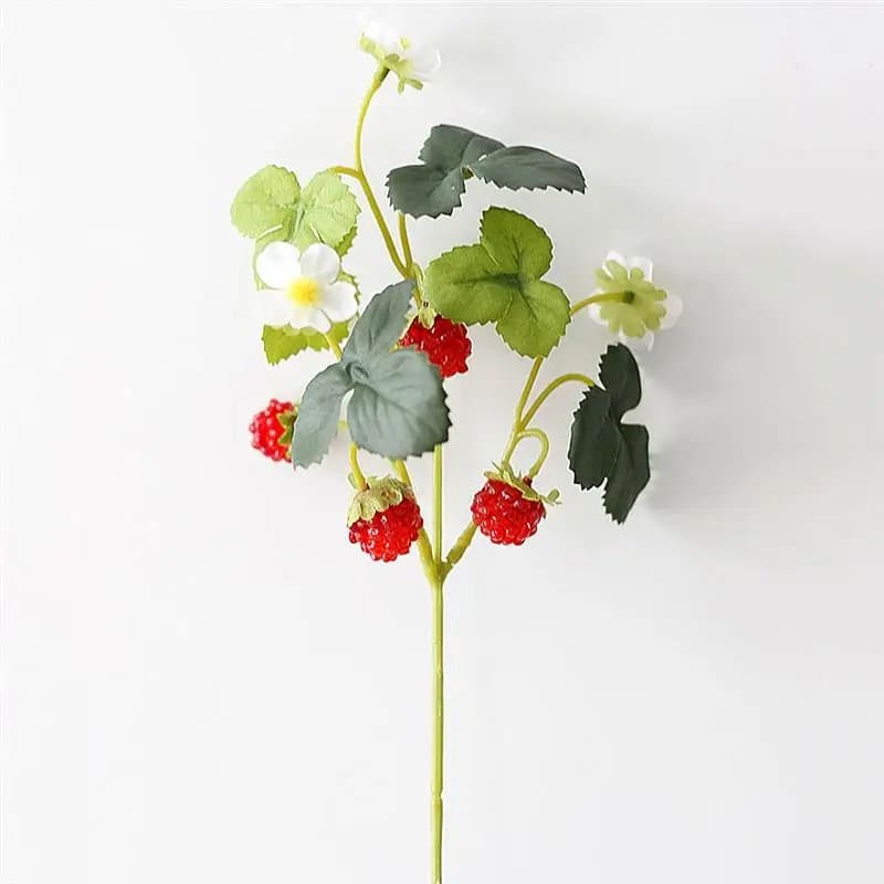 Fleurs Fraises Artificielles Petites Fraises