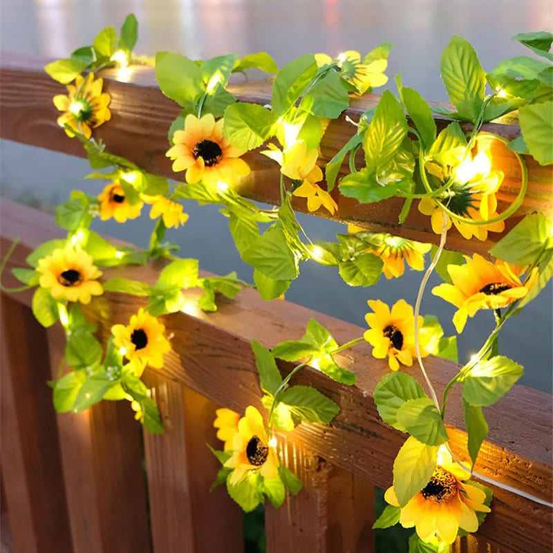 Guirlande Lumineuse Fleur Artificielle Tournesol