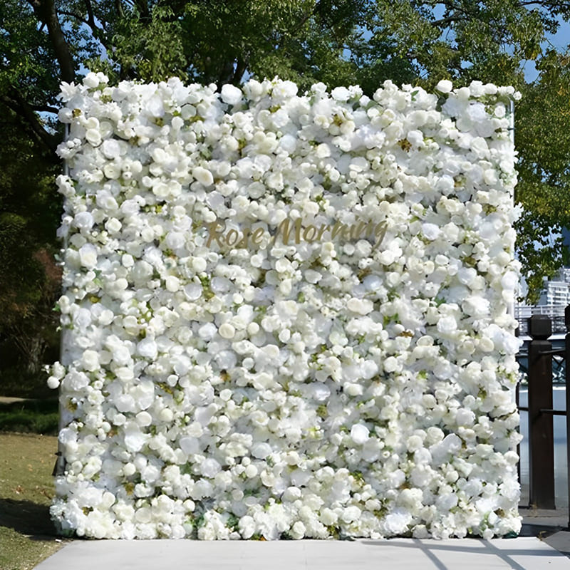 Mur de Fleurs Blanc Intérieur