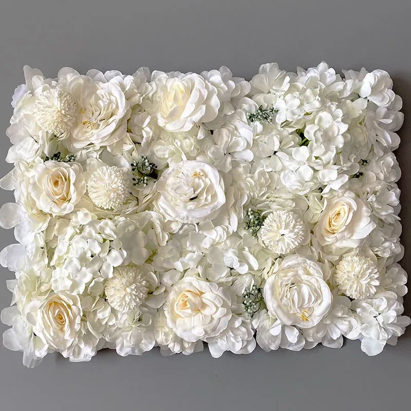 Mur de Fleurs Blanc Mariage