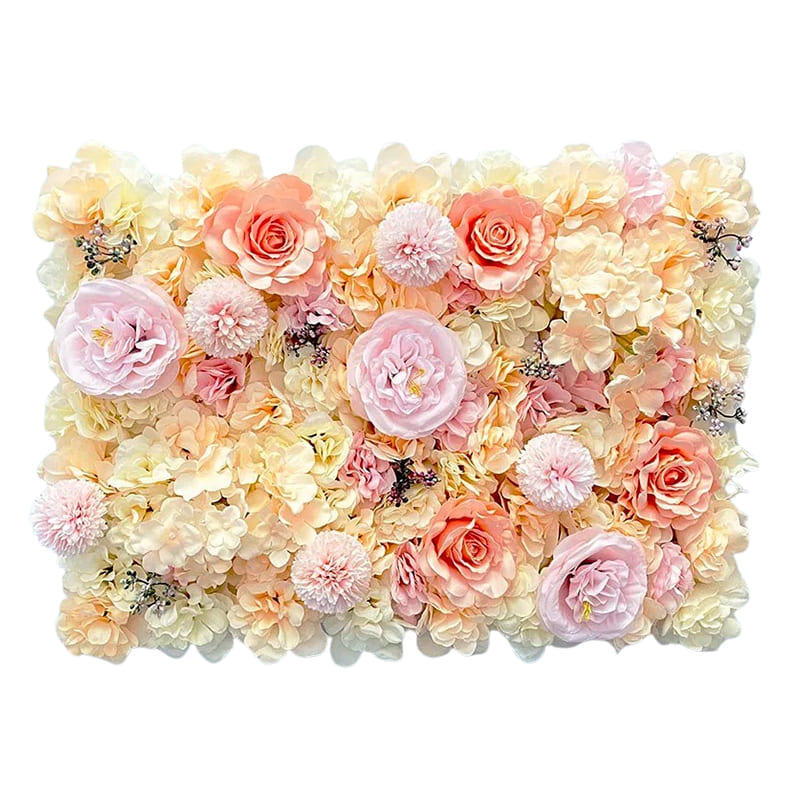 Mur de Fleurs Intérieur Jaune et Rose