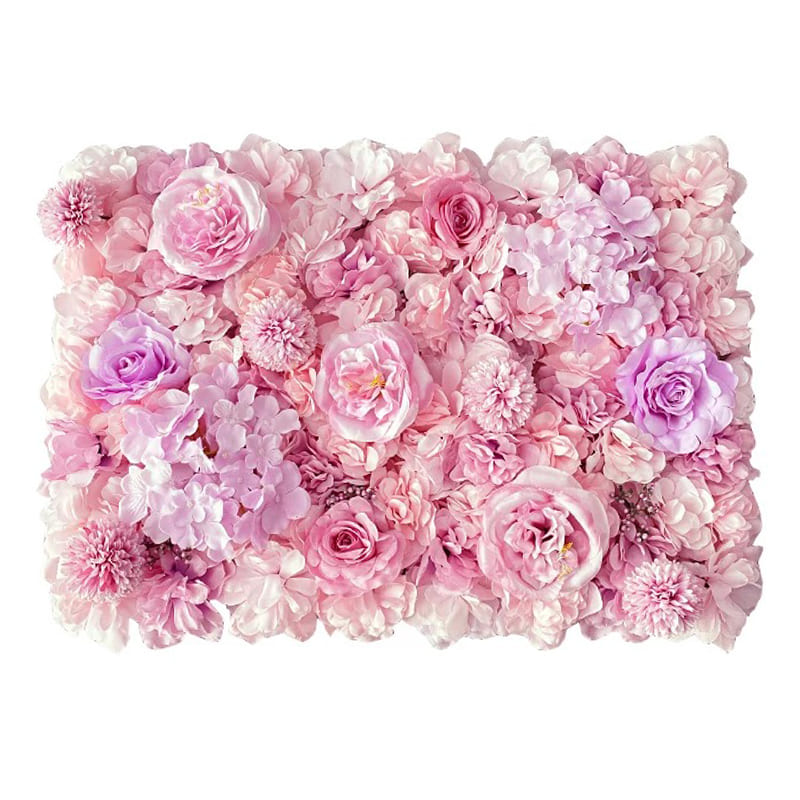 Mur de Fleurs Rose Clair
