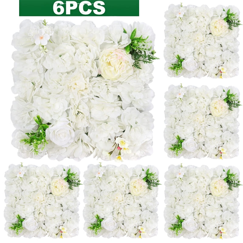 Murs de Fleurs Artificielles Mariage Blanc