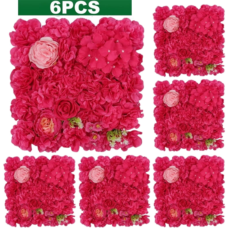 Murs de Fleurs Artificielles Mariage Fuchsia