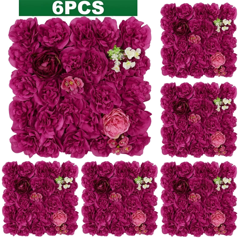 Murs de Fleurs Artificielles Mariage Mauve