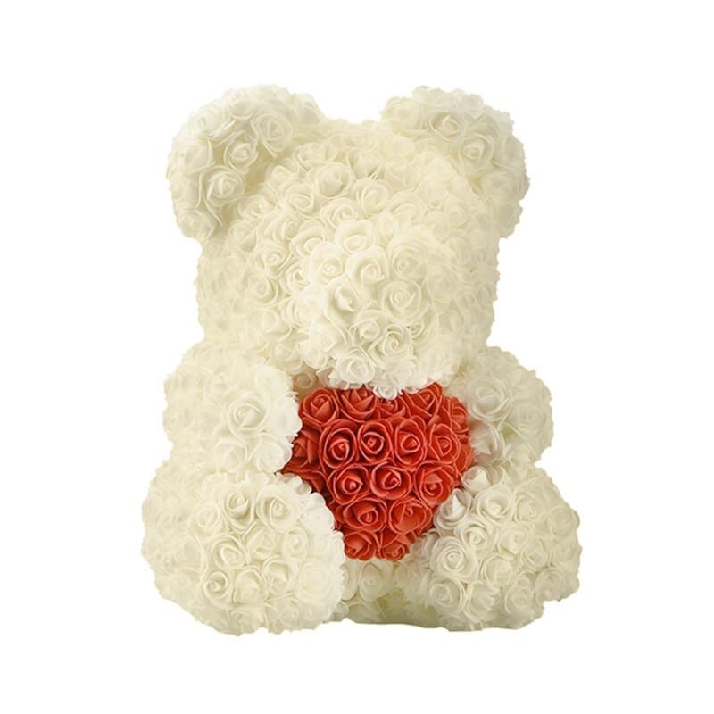 Nounours en Rose Blanc Crème