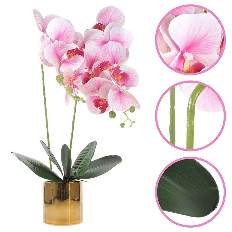 Orchidée en Pot  Plante Artificielle Déco