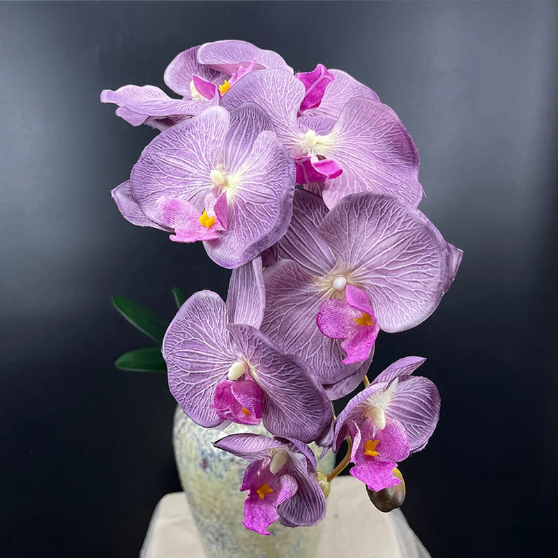 Orchidées Artificielles Haut de Gamme Violet