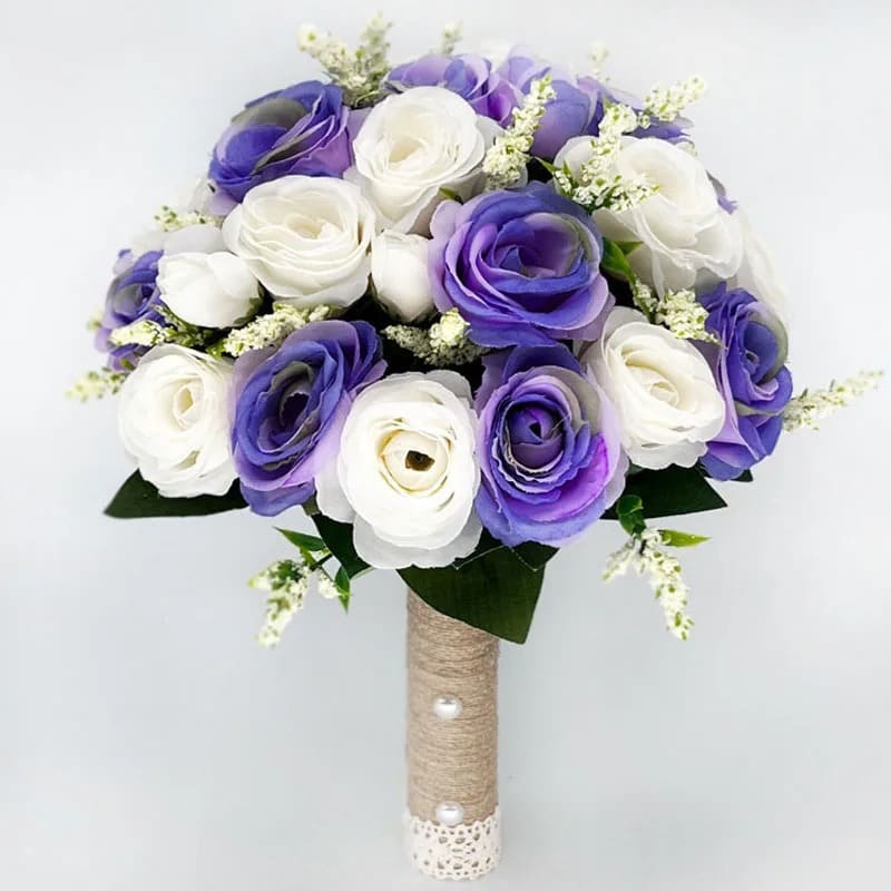 Petit Bouquet Mariage Civil Violet