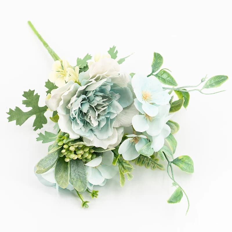 Petit Bouquet de Fleurs Mariage Bleu Clair