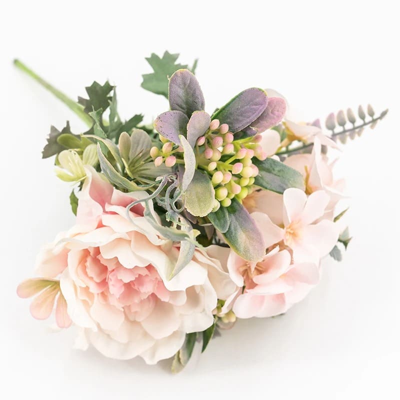 Petit Bouquet de Fleurs Mariage Rose Clair