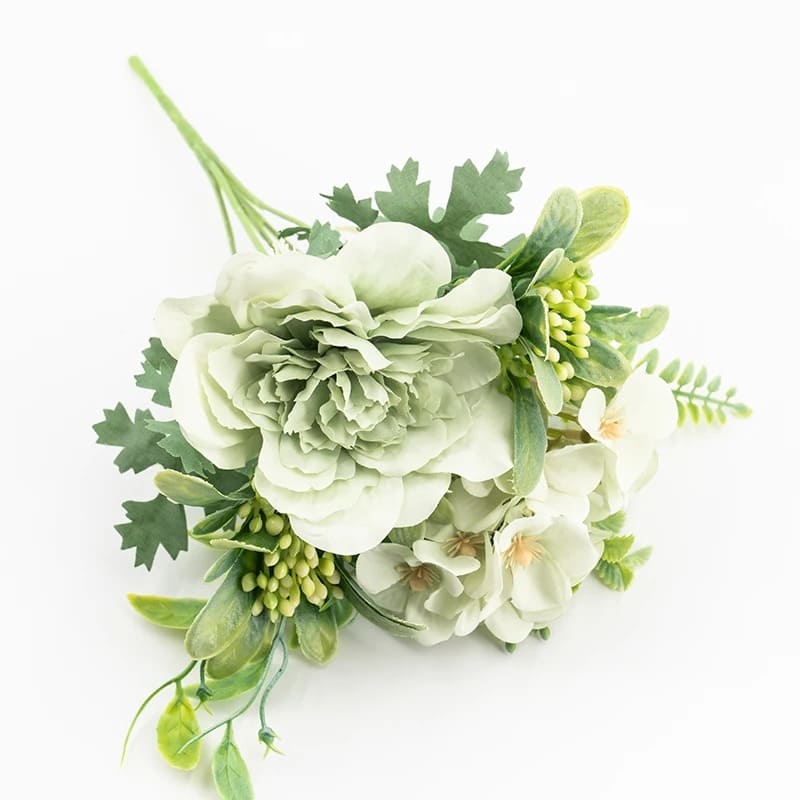 Petit Bouquet de Fleurs Mariage Vert Clair