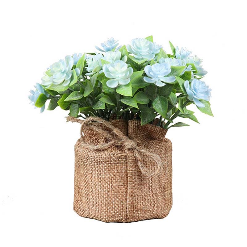 Petite Fleur Artificielle Déco Bleu Clair