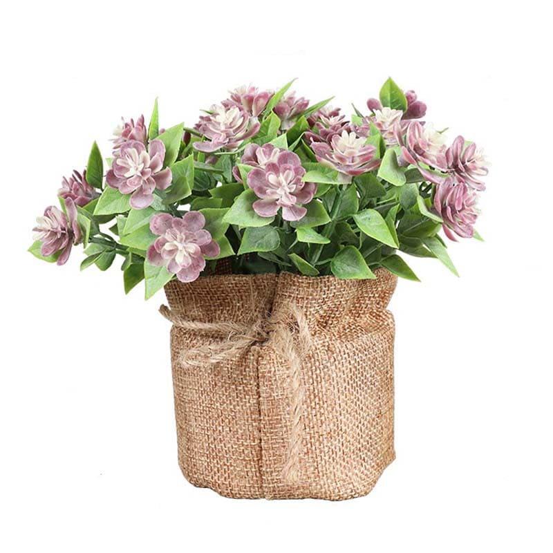 Petite Fleur Artificielle Déco Violet