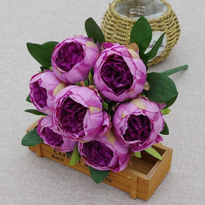 Pivoines Artificielles Violet