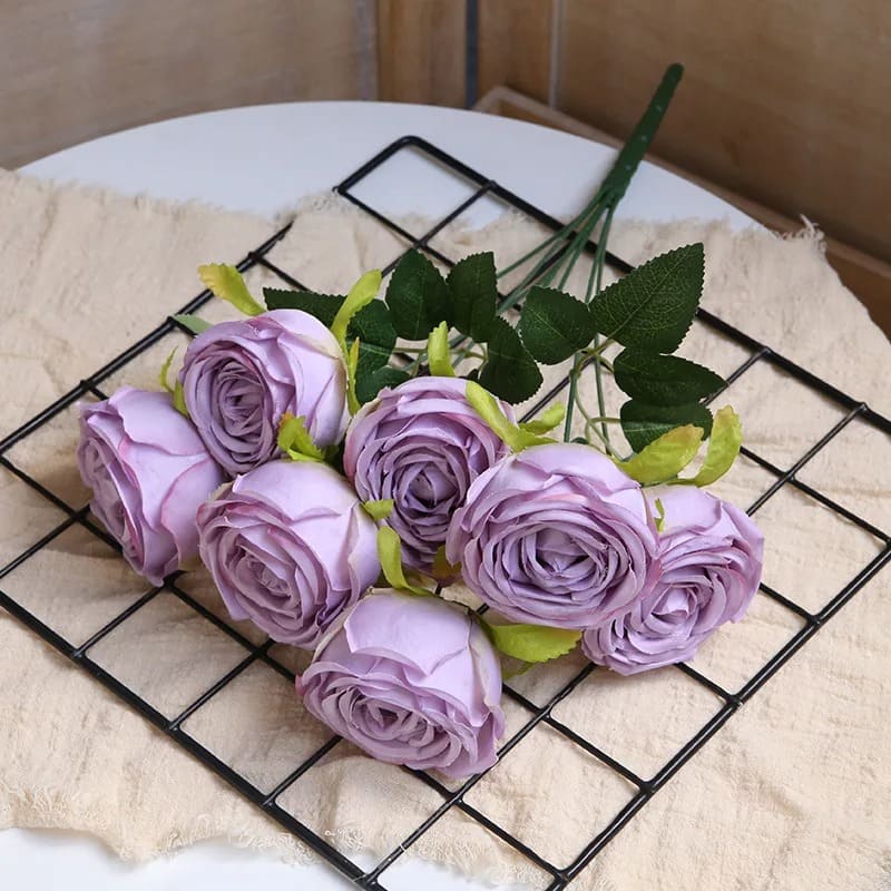 Roses Artificielles Mariage Violet