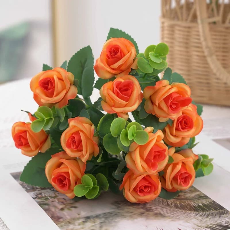 Roses Artificielles Pas Cher Orange