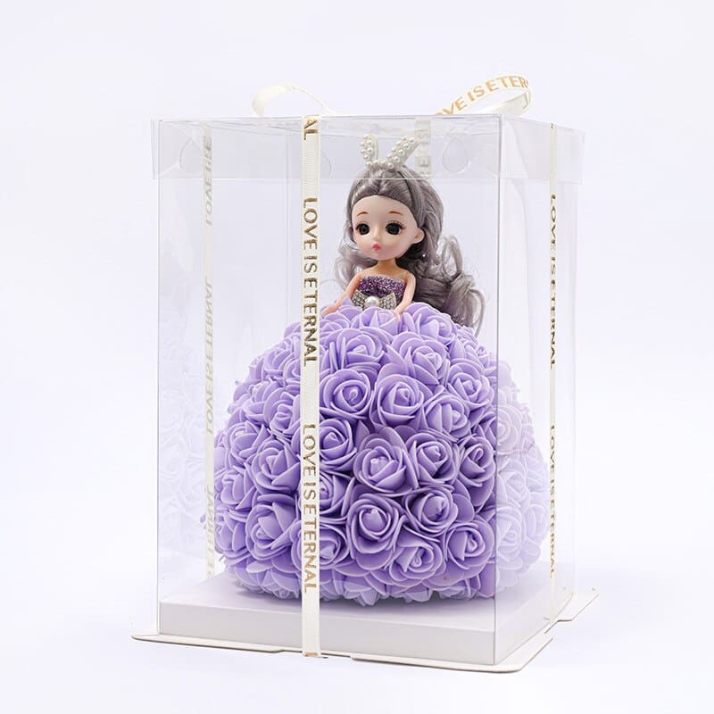 princesse en roses violet