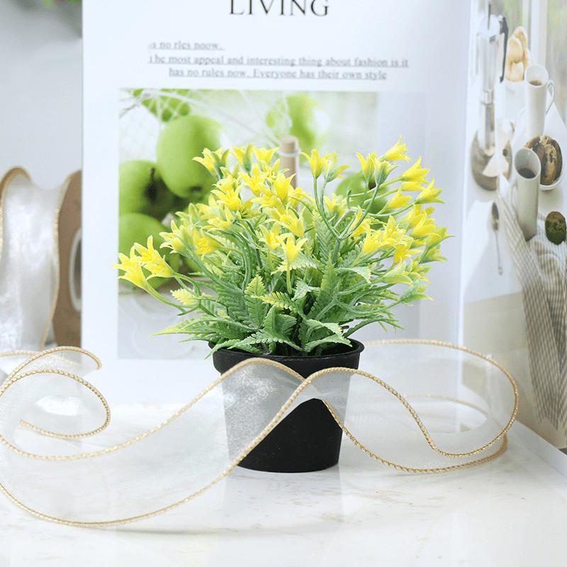Décoration Fleur Artificielle Jaune