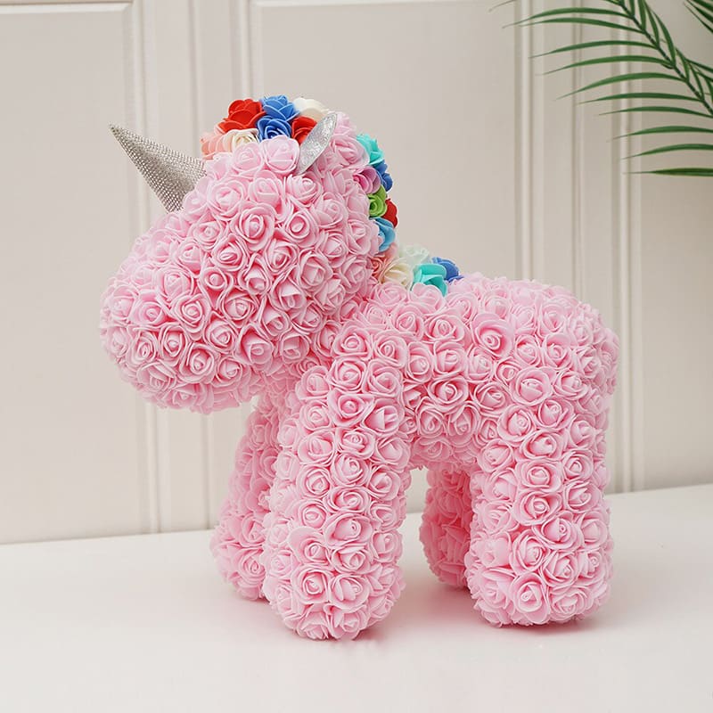 Licorne en Rose Classique Rose