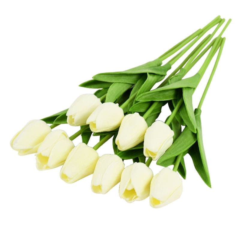 Tulipes Artificielles Blanc