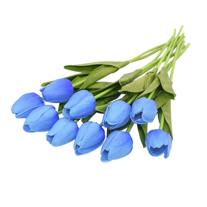Tulipes Artificielles Bleu